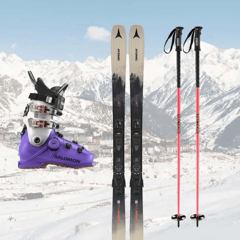 Alquiler Esquís Rocaraso - Esquí / Bronce / Equipo Completo -CaranvaSports - temporada 2026