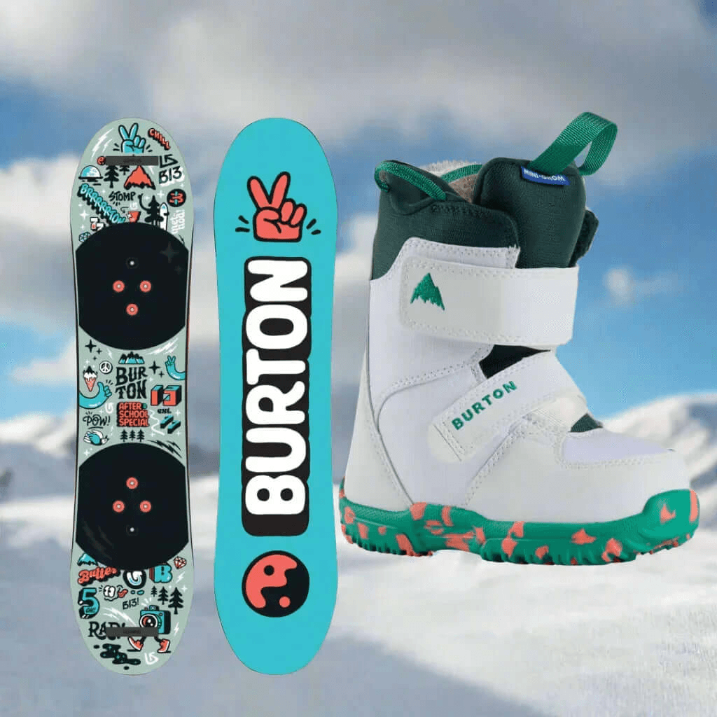 Alquiler Esquís Baqueira Beret - SnowBoard / Niños / Equipo Completo -CaranvaSports - temporada 2026