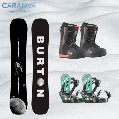 Alquiler Snowboard Sierra Nevada - Equipos Premium - Intermedio / Equipo Completo - Caranva